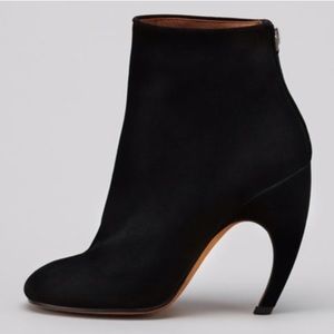 Givenchy curved heel booties